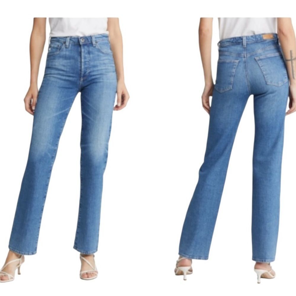 AG Adriano GOLDSCHMIED Alexxis Crop High Rise Jeans Size 31